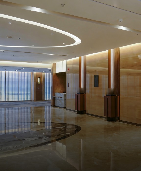 For elevator lobbies and corridors