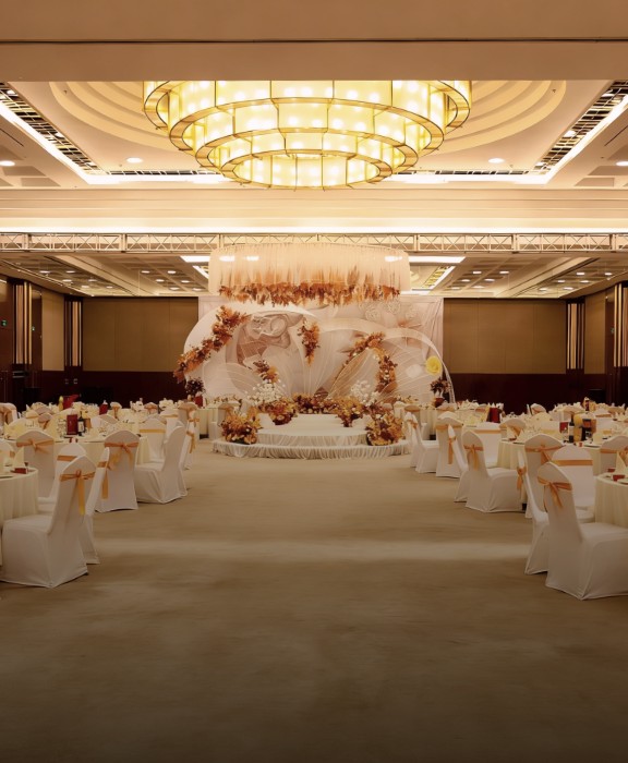 For banquet halls and brand walls